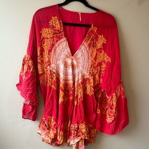 Free People Tunic NWOT boho print  size small